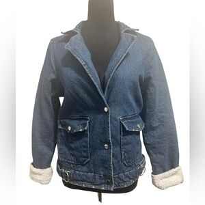Imelda Denim Sherpa Jacket